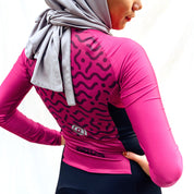 Women Full Length Long Sleeve Tri Suit (Amaranth Red) - Purpose Performance Wear