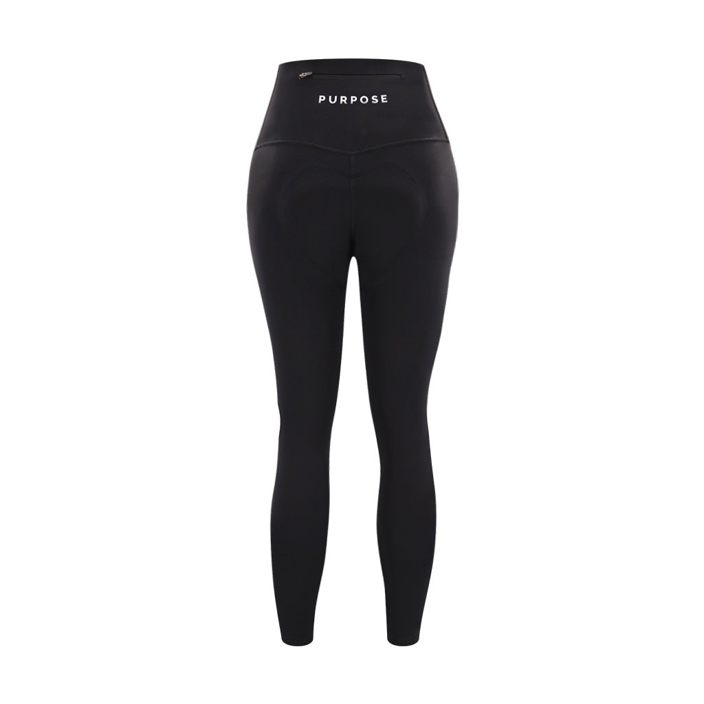 Women Long Cycling Tights High Waisted Back Pocket - Purpose Performance Wear