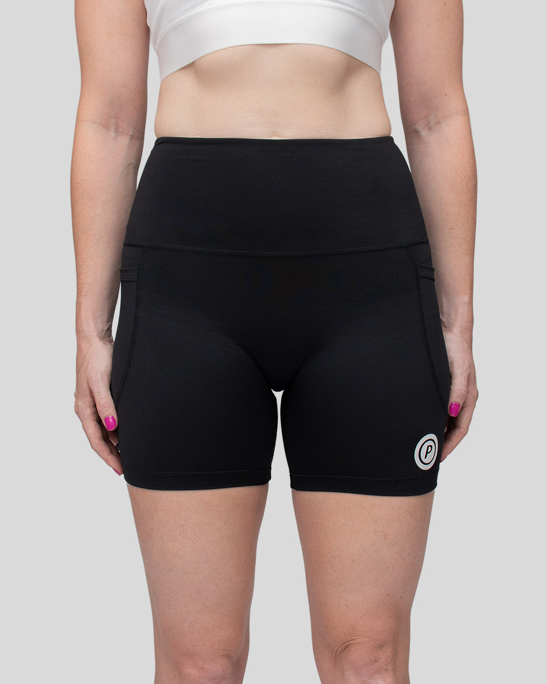 Purpose WOMEN Hybrid Mid-Length Tights 6-inch (Carbon)