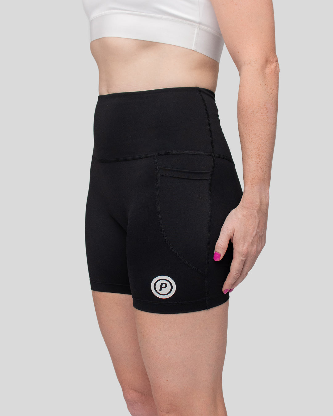 Purpose WOMEN Hybrid Mid-Length Tights 6-inch (Carbon)