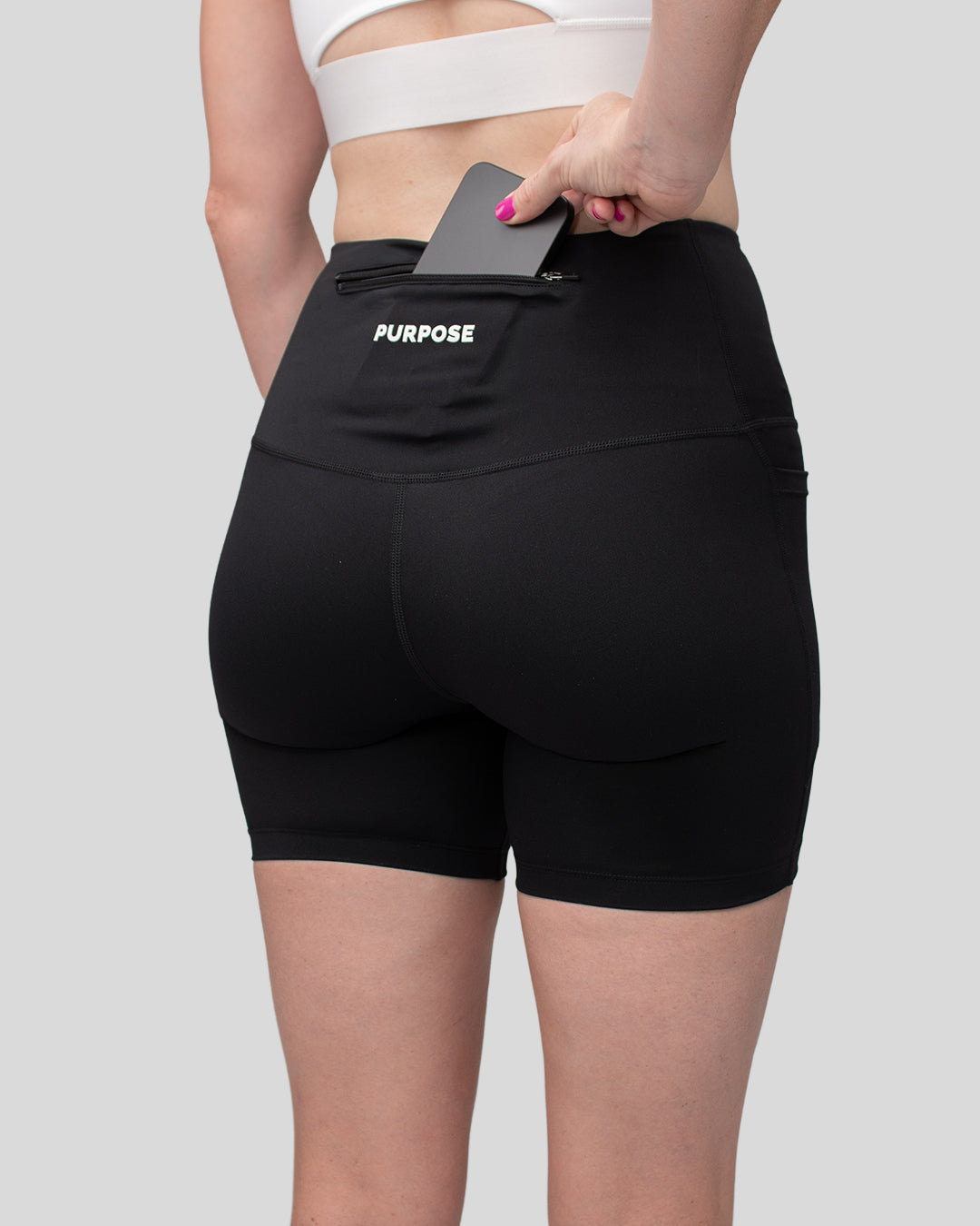 Purpose WOMEN Hybrid Mid-Length Tights 6-inch (Carbon)