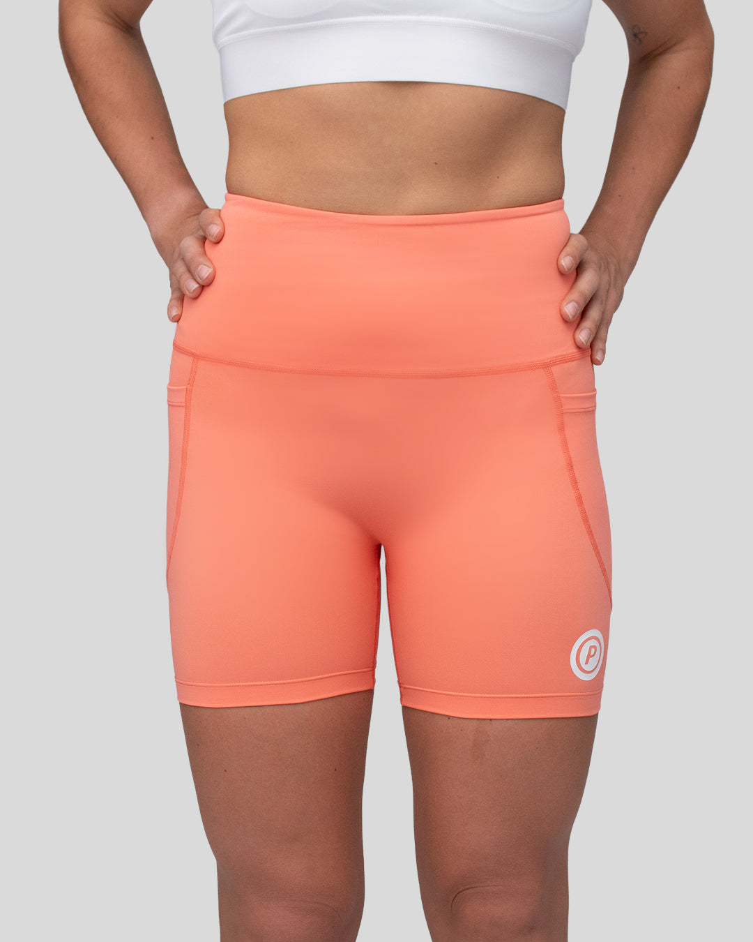 Purpose WOMEN Hybrid Mid-Length Tights 6-inch (Peach)