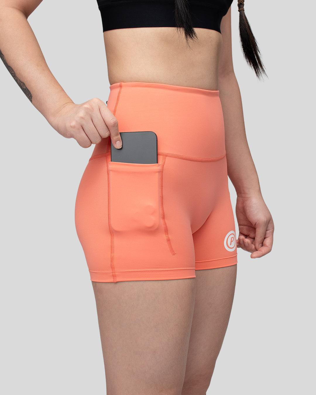Purpose WOMEN Hybrid Short Tights 4-Inch (Peach)