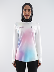 Borealis Women Hypermesh ELITE Long Sleeve Running T-Shirts LT (Unicorn)