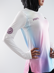 Borealis Women Hypermesh ELITE Long Sleeve Running T-Shirts LT (Unicorn)