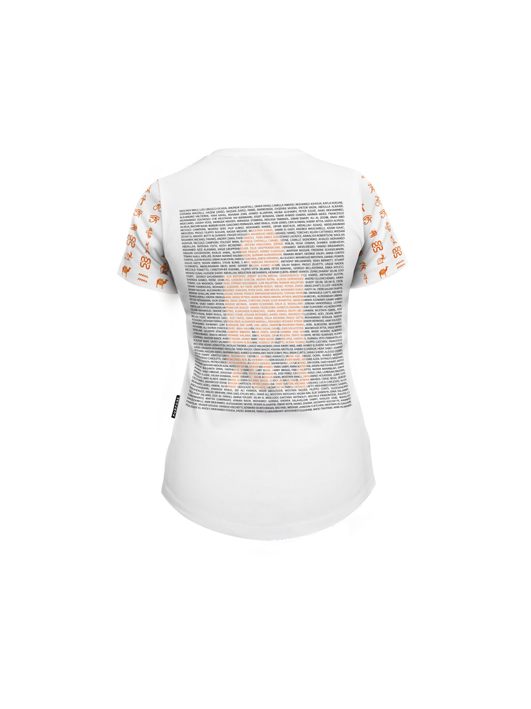 IRONMAN 70.3 Egypt Race T-Shirt with Athlete Names on the back (Women)