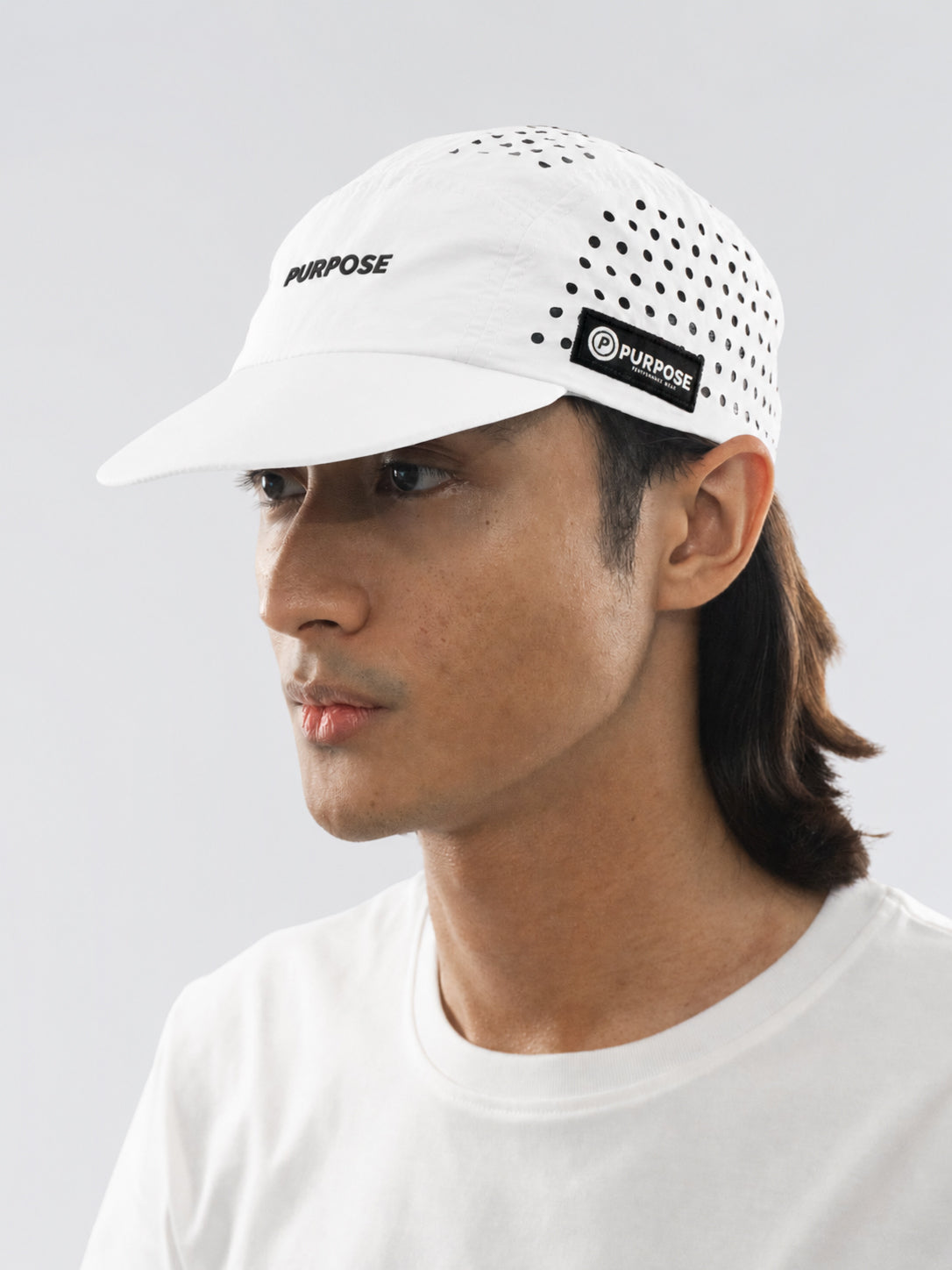 re:PURPOSE 5-Panel Cycling & Running Cap 100% Recycled (Arctic White)