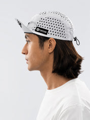 re:PURPOSE 5-Panel Cycling & Running Cap 100% Recycled (Arctic White)