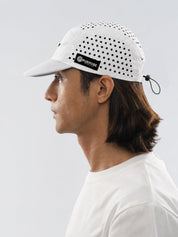 re:PURPOSE 5-Panel Cycling & Running Cap 100% Recycled (Arctic White)