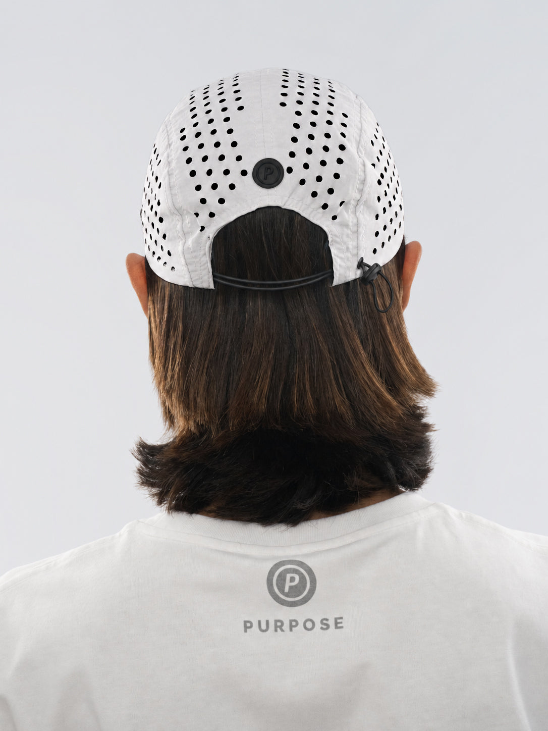 re:PURPOSE 5-Panel Cycling & Running Cap 100% Recycled (Arctic White)