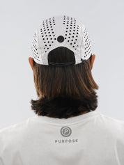 re:PURPOSE 5-Panel Cycling & Running Cap 100% Recycled (Arctic White)