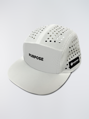 re:PURPOSE 5-Panel Cycling & Running Cap 100% Recycled (Arctic White)