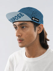re:PURPOSE 5-Panel Cycling & Running Cap 100% Recycled (Ocean Blue)
