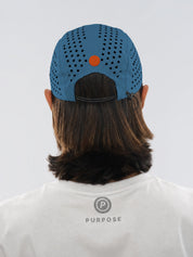re:PURPOSE 5-Panel Cycling & Running Cap 100% Recycled (Ocean Blue)