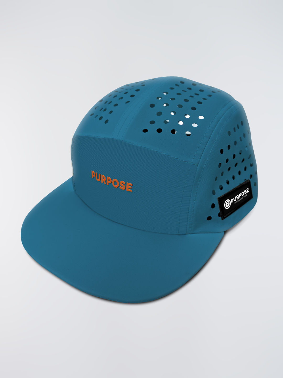 re:PURPOSE 5-Panel Cycling & Running Cap 100% Recycled (Ocean Blue)