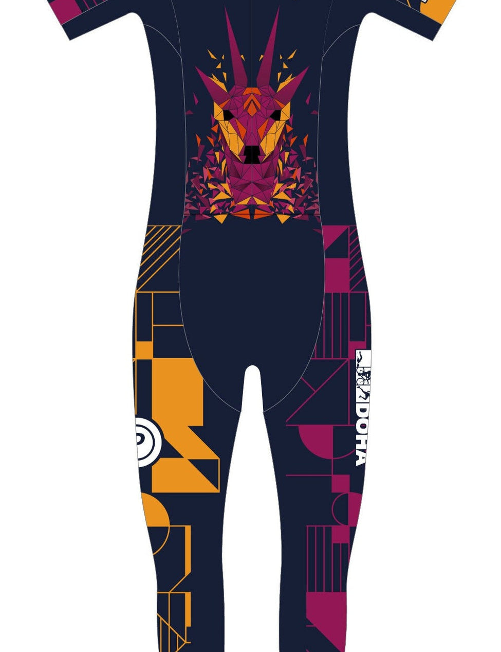 TriClub Doha WOMEN FULL LENGTH SHORT SLEEVE TRI SUIT - Purpose Performance Wear
