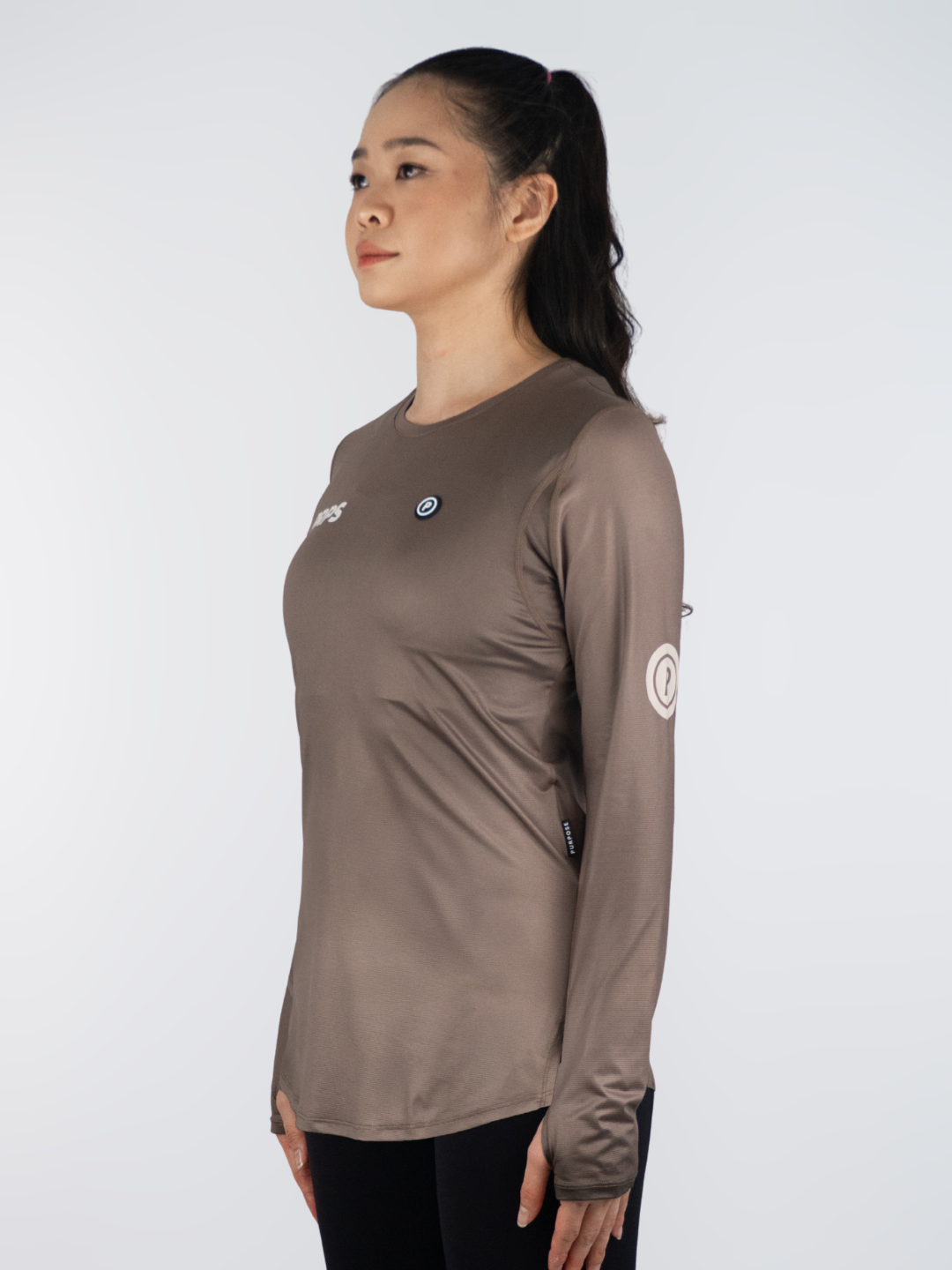 Women Hypermesh ELITE Long Sleeve Running T-Shirts LT (Terracotta)