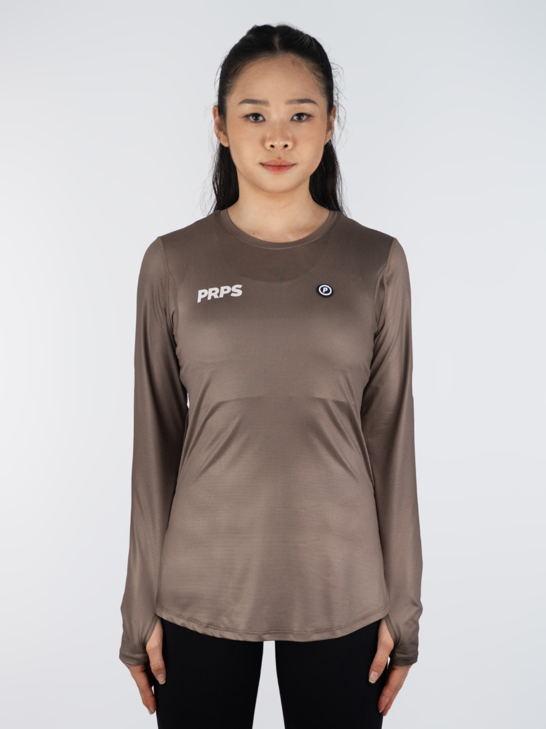 Women Hypermesh ELITE Long Sleeve Running T-Shirts LT (Terracotta)
