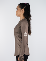 Women Hypermesh ELITE Long Sleeve Running T-Shirts LT (Terracotta)