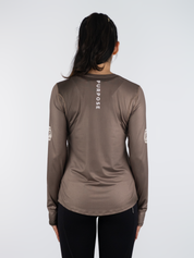 Women Hypermesh ELITE Long Sleeve Running T-Shirts (Terracotta)