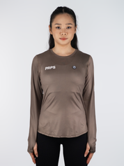Women Hypermesh ELITE Long Sleeve Running T-Shirts (Terracotta)